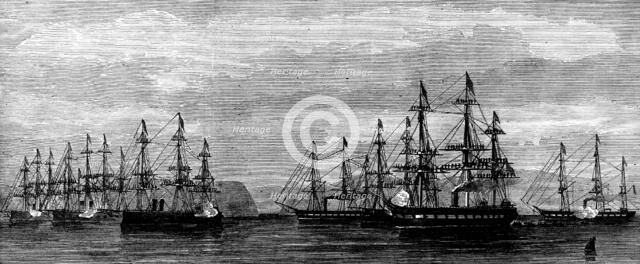 The Coronation in Norway: arrival of the Queen at Orland, 1873. Creator: Unknown.