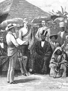 'The Coronation of an African Chief at Ballom in South Africa 1890. Creator: Unknown