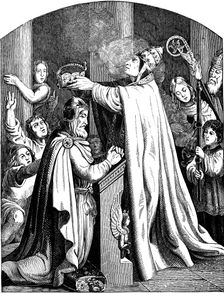 The Coronation of Emperor Charlemagne by Pope Leo III, 1840