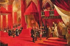 The Coronation of Emperor Charles I of Austria as King Charles IV of Hungary..., 1917. Creator: Schwormstädt, Felix (1870-1938)