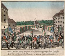 The coronation of Emperor Leopold II as King of Hungary in Pressburg on November 15, 1790, 1790. Creator: Anonymous
