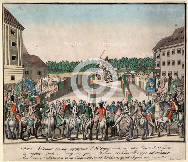 The coronation of Emperor Leopold II as King of Hungary in Pressburg on November 15, 1790, 1790. Creator: Anonymous.