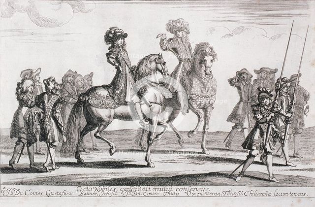 The coronation of King Charles XI (Karl XI) of Sweden, 1675. Creator: Unknown.