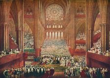 The Coronation of King George IV in Westminster Abbey, London, 1821 (1906). Artist: Pugin & Stephanoff