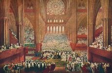 The Coronation of King George IV in Westminster Abbey, London, 1821 (1906).  Artist: Pugin & Stephanoff.