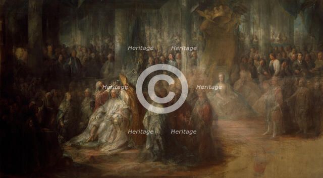 The Coronation of King Gustav III of Sweden, 1782-1793. Artist: Pilo, Carl Gustaf (1711-1793)