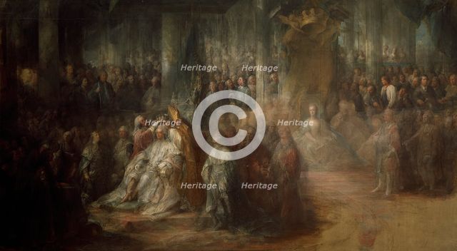 The Coronation of King Gustav III of Sweden. Uncompleted, from 1782 until 1793. Creator: Carl Gustaf Pilo.