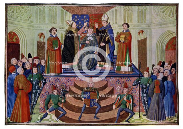 The Coronation of Henry IV, 1399 (15th Century)Artist: Master of the Harley Froissart