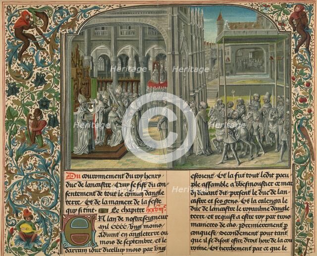 'The Coronation of Henry IV. Of England', c1399, (1907). Artist: M Pfauth.