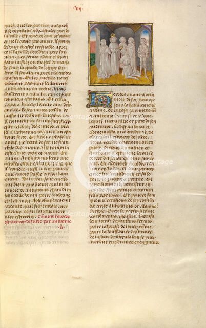 The Coronation of Herod; Miroir Historial, about 1475. Creator: Unknown.