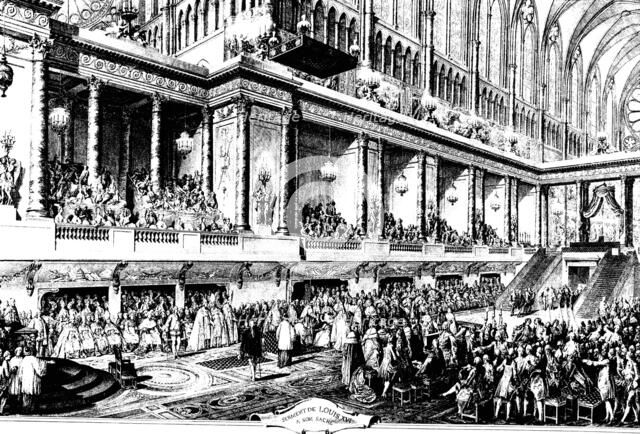 The Coronation of Louis XVI of France, 1775.  Artist: Jean-Michel Moreau