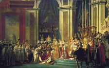 The Coronation of Napoleon at Notre-Dame de Paris on 2nd December 1804 1807. Creator: David, Jacques Louis (1748-1825)