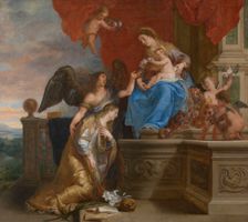The coronation of Saint Rosalia, 1644. Creator: Gaspar de Crayer