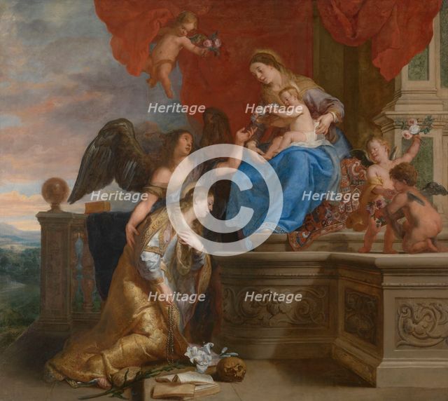 The coronation of Saint Rosalia, 1644. Creator: Gaspar de Crayer.