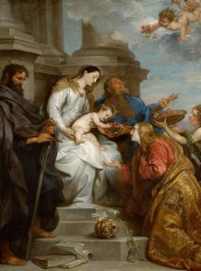 The Coronation of Saint Rosalia (Madonna and Child with Saints Rosalia, Peter and Paul), 1629. Creator: Dyck, Sir Anthony van (1599-1641)