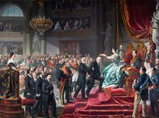 The coronation of Quintana, 1859. Creator: Luis López y Piquer