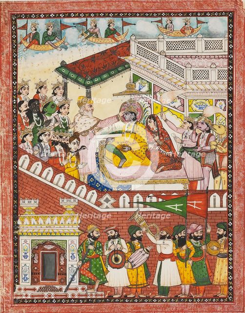 The coronation of Rama, c1861. Artist: Unknown.