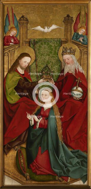 The Coronation of the Blessed Virgin Mary, ca 1485-1490. Creator: Master of the Sacristy of Kaufbeuren (active ca. 1480-1500).
