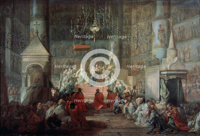 The Coronation of the Empress Catherine II of Russia on 12th September 1762, 1777. Creator: Torelli, Stefano (1712-1784).
