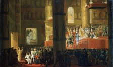 The Coronation of the Empress Maria Feodorovna on 5th April 1797 19th century. Creator: Émile Jean-Horace Vernet