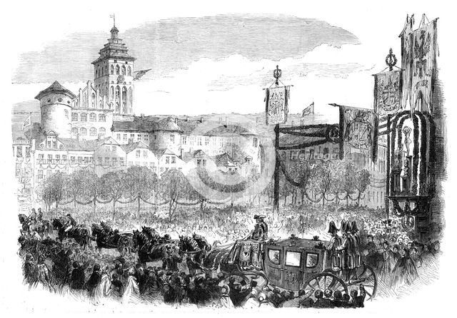 The Coronation of the King and Queen of Prussia: entry into Königsberg - the Queen's..., 1861. Creator: Unknown.