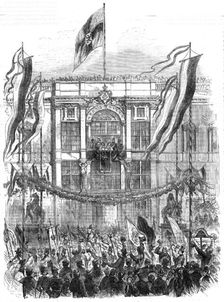 The Coronation of the King and Queen of Prussia: state entry into Berlin - the trades..., 1861. Creator: Unknown