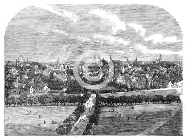 The Coronation of the King and Queen of Prussia: view of Königsberg from the tower of the..., 1861. Creator: Unknown.
