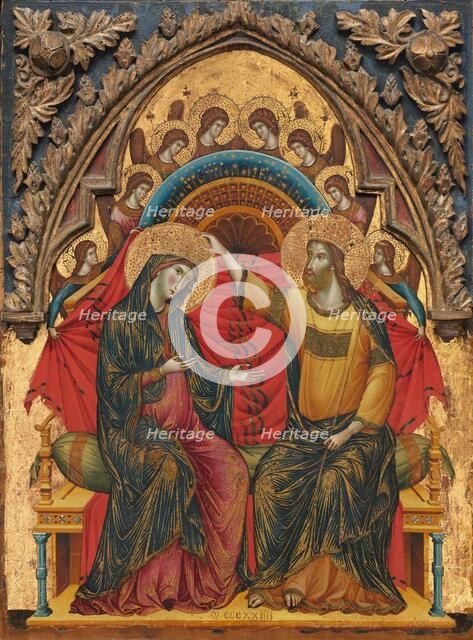 The Coronation of the Virgin, 1324. Creator: Master of the Washington Coronation.
