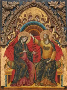 The Coronation of the Virgin, 1324. Creator: Master of the Washington Coronation