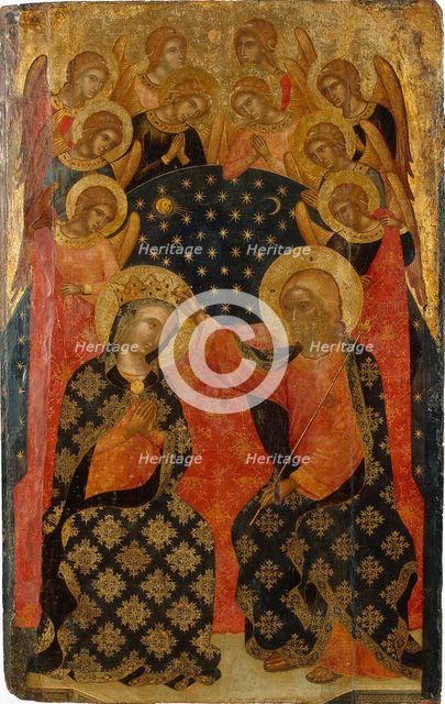 The Coronation of the Virgin, 1360s. Artist: Caterino Veneziano I (active 1362-1382)