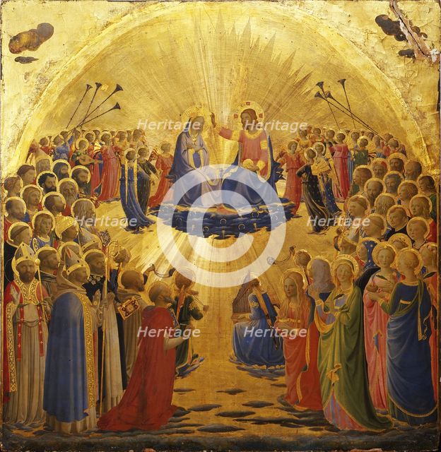 The Coronation of the Virgin, 1434-1435. Artist: Angelico, Fra Giovanni, da Fiesole (ca. 1400-1455)
