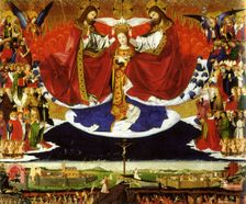 The Coronation of the Virgin, 1454. Artist: Quarton (or Charonton), Enguerrand (ca 1410–ca 1466)