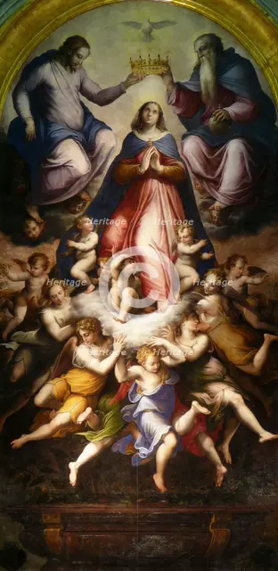 'The Coronation of the Virgin', 1571.  Artist: Giorgio Vasari