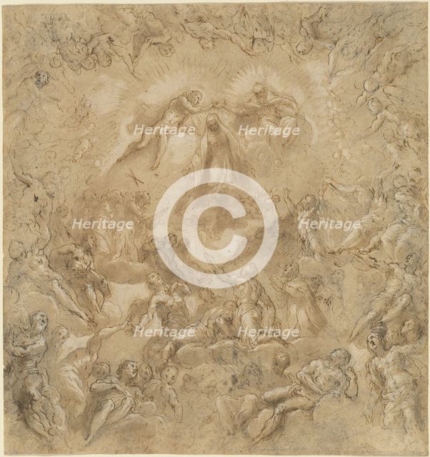The Coronation of the Virgin, 1585/1594. Creator: Jacopo Palma.