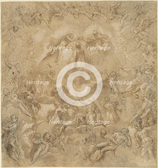 The Coronation of the Virgin, 1585/1594. Creator: Jacopo Palma.