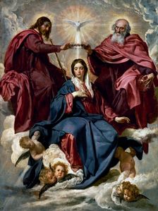 The Coronation of the Virgin, 1635-1636. Creator: Diego Velasquez