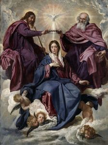 The Coronation of the Virgin, 1635-1636. Artist: Velàzquez, Diego (1599-1660)