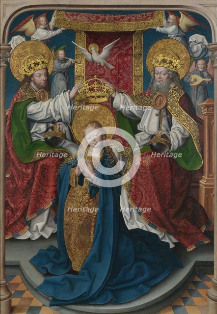 The Coronation of the Virgin (The Liesborn Altarpiece), c. 1520. Artist: Baegert, Jan (ca 1465-ca 1535)