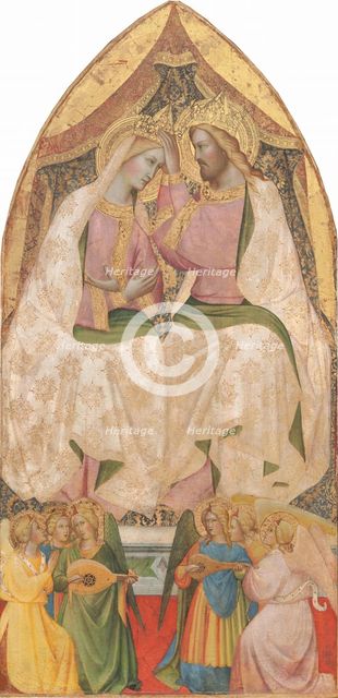 The Coronation of the Virgin with Six Angels, c. 1390. Creator: Agnolo Gaddi.
