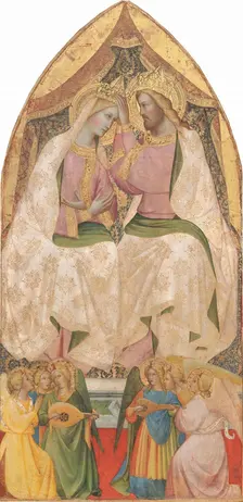 The Coronation of the Virgin with Six Angels, c. 1390. Creator: Agnolo Gaddi