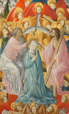 The Coronation of the Virgin with the Trinity, c. 1400. Creator: Master of Rubielos de Mora (Spanish)