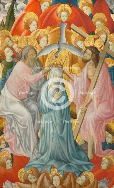 The Coronation of the Virgin with the Trinity, c. 1400. Creator: Master of Rubielos de Mora (Spanish).
