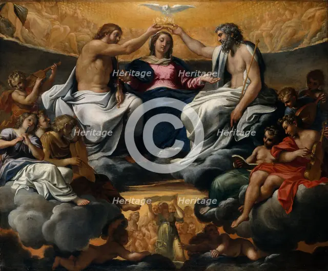 The Coronation of the Virgin, after 1595. Creator: Annibale Carracci.
