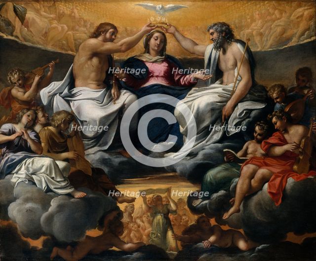 The Coronation of the Virgin, after 1595. Creator: Annibale Carracci.