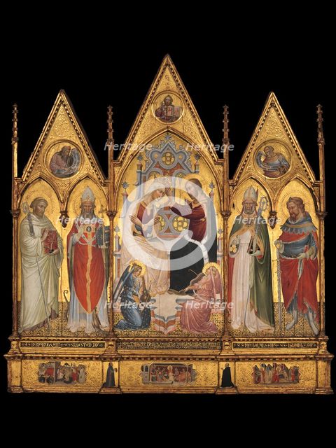 The Coronation of the Virgin, and Saints, 1394. Creator: Giovanni di Tano Fei.