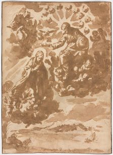 The Coronation of the Virgin and The Flight into Egypt, 1648/71. Creator: Jan de Bisschop