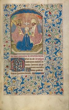 The Coronation of the Virgin; Arenberg Hours, early 1460s. Creator: Willem Vrelant
