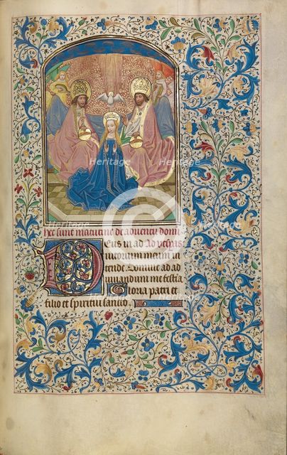 The Coronation of the Virgin; Arenberg Hours, early 1460s. Creator: Willem Vrelant.