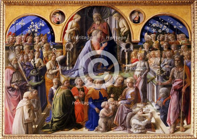 The Coronation of the Virgin, Between 1439 and 1447. Artist: Lippi, Fra Filippo (1406-1469)
