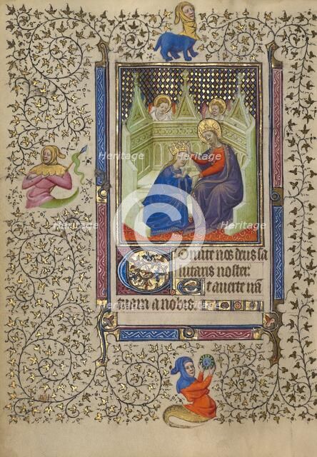 The Coronation of the Virgin; Book of Hours, about 1410. Creator: Unknown.